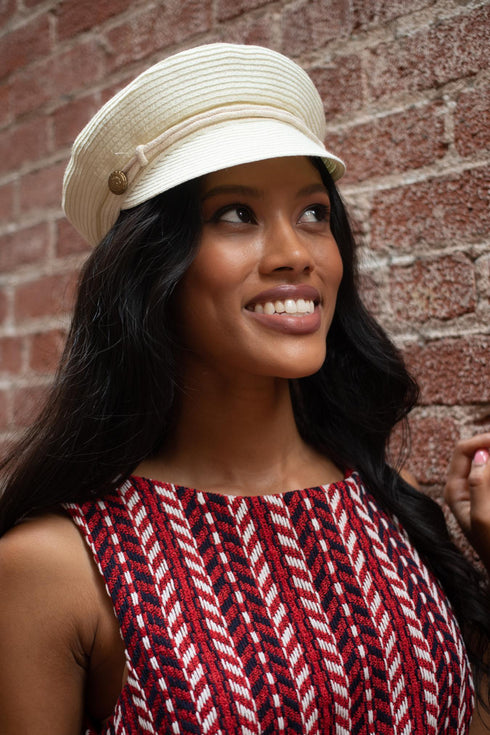 Cream Benton Straw Hat